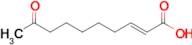 (E)-9-oxodec-2-enoic acid