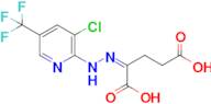 (Z)-2-(2-(3-chloro-5-(trifluoromethyl)pyridin-2-yl)hydrazono)pentanedioic acid
