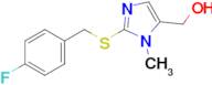 (2-((4-Fluorobenzyl)thio)-1-methyl-1H-imidazol-5-yl)methanol