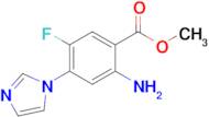 Methyl 2-amino-5-fluoro-4-(1H-imidazol-1-yl)benzoate