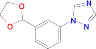 1-(3-(1,3-Dioxolan-2-yl)phenyl)-1H-1,2,4-triazole