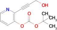 Tert-butyl (2-(3-hydroxyprop-1-yn-1-yl)pyridin-3-yl) carbonate