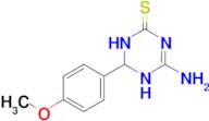 4-amino-6-(4-methoxyphenyl)-5,6-dihydro-1,3,5-triazine-2(1H)-thione