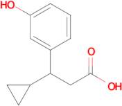 3-Cyclopropyl-3-(3-hydroxyphenyl)propanoic acid