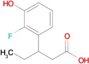 3-(2-Fluoro-3-hydroxyphenyl)pentanoic acid