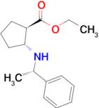 Ethyl (1R,2R)-2-(((S)-1-phenylethyl)amino)cyclopentane-1-carboxylate