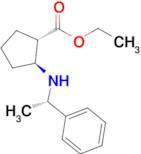 Ethyl (1S,2S)-2-(((S)-1-phenylethyl)amino)cyclopentane-1-carboxylate