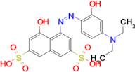 (Z)-4-((4-(diethylamino)-2-hydroxyphenyl)diazenyl)-5-hydroxynaphthalene-2,7-disulfonic acid