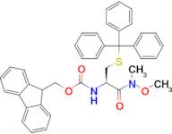 (9H-fluoren-9-yl)methyl (R)-(1-(methoxy(methyl)amino)-1-oxo-3-(tritylthio)propan-2-yl)carbamate