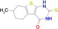 11-methyl-5-sulfanylidene-8-thia-4,6-diazatricyclo[7.4.0.0²,⁷]trideca-1(9),2(7)-dien-3-one