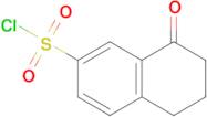 8-Oxo-5,6,7,8-tetrahydronaphthalene-2-sulfonyl chloride