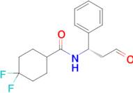 (S)-4,4-difluoro-N-(3-oxo-1-phenylpropyl)cyclohexane-1-carboxamide