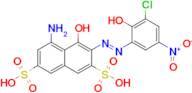 (E)-5-amino-3-((3-chloro-2-hydroxy-5-nitrophenyl)diazenyl)-4-hydroxynaphthalene-2,7-disulfonic acid