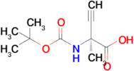 (S)-2-((tert-butoxycarbonyl)amino)-2-methylbut-3-ynoic acid