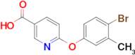 6-(4-Bromo-3-methylphenoxy)nicotinic acid