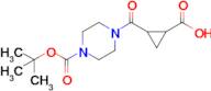 2-(4-(Tert-butoxycarbonyl)piperazine-1-carbonyl)cyclopropane-1-carboxylic acid