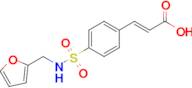 (E)-3-(4-(N-(furan-2-ylmethyl)sulfamoyl)phenyl)acrylic acid