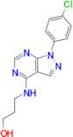 3-((1-(4-Chlorophenyl)-1H-pyrazolo[3,4-d]pyrimidin-4-yl)amino)propan-1-ol