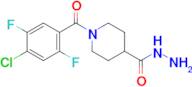 1-(4-Chloro-2,5-difluorobenzoyl)piperidine-4-carbohydrazide