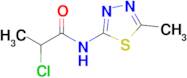 2-Chloro-N-(5-methyl-1,3,4-thiadiazol-2-yl)propanamide