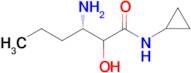 (3S)-3-amino-N-cyclopropyl-2-hydroxyhexanamide