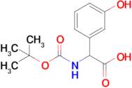 2-((Tert-butoxycarbonyl)amino)-2-(3-hydroxyphenyl)acetic acid