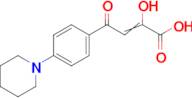 2-hydroxy-4-oxo-4-[4-(piperidin-1-yl)phenyl]but-2-enoic acid