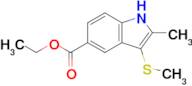 Ethyl 2-methyl-3-(methylthio)-1H-indole-5-carboxylate