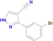 3-(3-Bromophenyl)-1H-pyrazole-4-carbonitrile