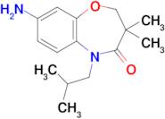 8-Amino-5-isobutyl-3,3-dimethyl-2,3-dihydrobenzo[b][1,4]oxazepin-4(5H)-one