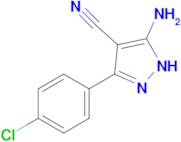 5-amino-3-(4-chlorophenyl)-1H-pyrazole-4-carbonitrile