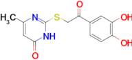 2-{[2-(3,4-dihydroxyphenyl)-2-oxoethyl]sulfanyl}-6-methyl-3,4-dihydropyrimidin-4-one