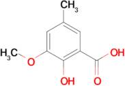 2-Hydroxy-3-methoxy-5-methylbenzoic acid