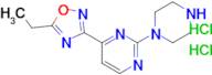 5-Ethyl-3-(2-(piperazin-1-yl)pyrimidin-4-yl)-1,2,4-oxadiazole dihydrochloride