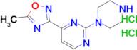 5-Methyl-3-(2-(piperazin-1-yl)pyrimidin-4-yl)-1,2,4-oxadiazole dihydrochloride