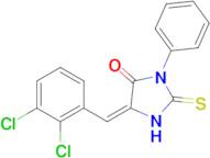 (E)-5-(2,3-dichlorobenzylidene)-3-phenyl-2-thioxoimidazolidin-4-one