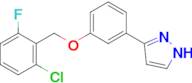 3-(3-((2-Chloro-6-fluorobenzyl)oxy)phenyl)-1H-pyrazole