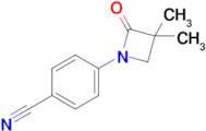 4-(3,3-Dimethyl-2-oxoazetidin-1-yl)benzonitrile