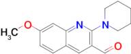 7-Methoxy-2-(piperidin-1-yl)quinoline-3-carbaldehyde