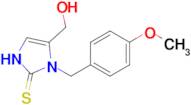 5-(hydroxymethyl)-1-[(4-methoxyphenyl)methyl]-2,3-dihydro-1H-imidazole-2-thione
