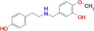5-(((4-Hydroxyphenethyl)amino)methyl)-2-methoxyphenol