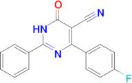 4-(4-fluorophenyl)-6-oxo-2-phenyl-1,6-dihydropyrimidine-5-carbonitrile