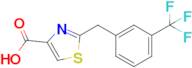 2-(3-(Trifluoromethyl)benzyl)thiazole-4-carboxylic acid