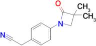 2-(4-(3,3-Dimethyl-2-oxoazetidin-1-yl)phenyl)acetonitrile