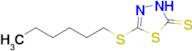 5-(hexylsulfanyl)-2,3-dihydro-1,3,4-thiadiazole-2-thione