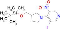 4-(3-(((Tert-butyldimethylsilyl)oxy)methyl)pyrrolidin-1-yl)-3-iodo-5-nitropyridine