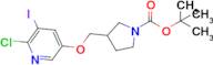 Tert-butyl 3-(((6-chloro-5-iodopyridin-3-yl)oxy)methyl)pyrrolidine-1-carboxylate