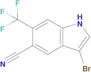 3-Bromo-6-(trifluoromethyl)-1H-indole-5-carbonitrile
