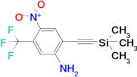 4-Nitro-5-(trifluoromethyl)-2-((trimethylsilyl)ethynyl)aniline