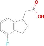 2-(4-Fluoro-2,3-dihydro-1H-inden-1-yl)acetic acid